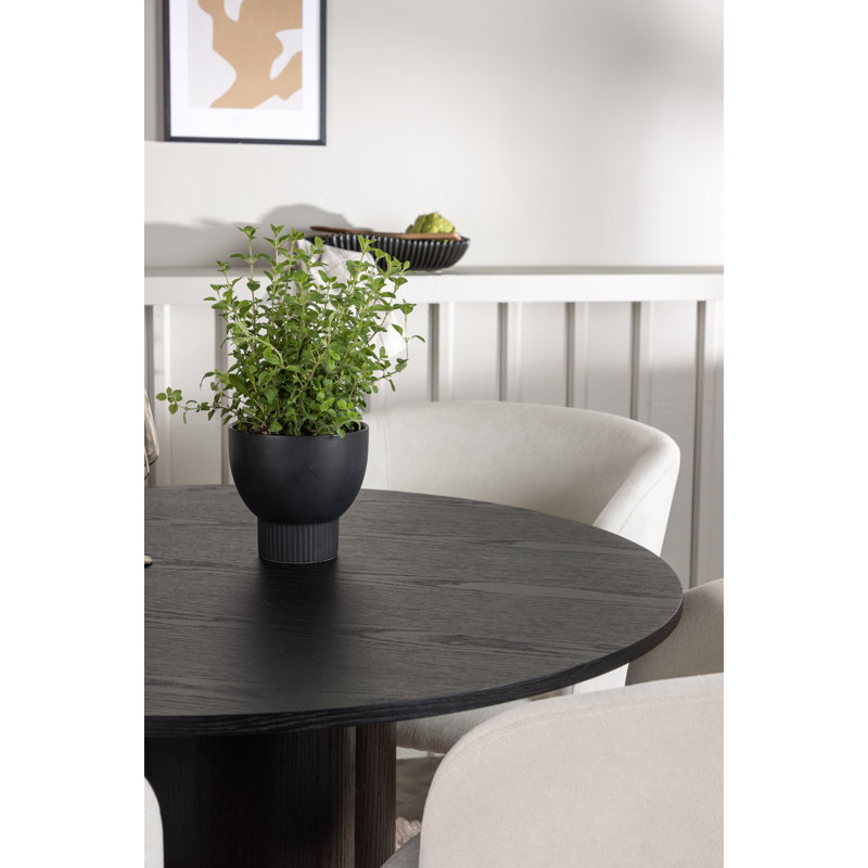 Langhorne 4 - Person Dining Set, Black
