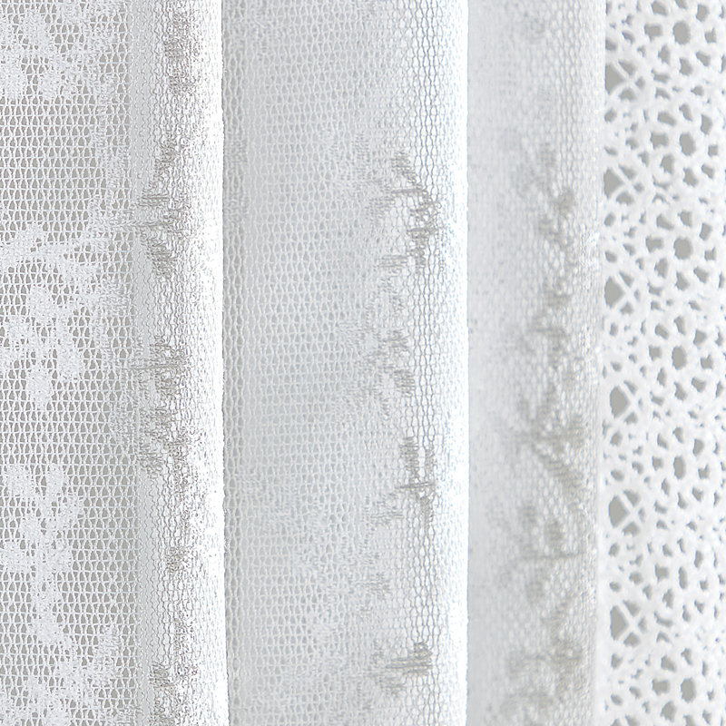 Ted Baker Chantilly White 50 X 84 Curtain Panel Pair (Set Of 2), 50" W x 96" L