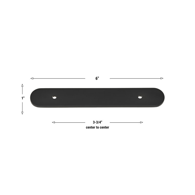 Bar pull 6343-96, Matte Black