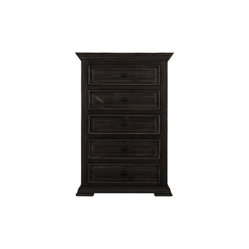 5 Drawer, Chest, Black