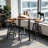Jhonathan 6 - Person Pine Solid Wood Top Four Leg Dining Set-1632487866