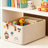 49L Large Capacity Foldable Storage Bin With Sturdy Steel Frame, Ideal For Organizing Clothes, Blankets, Toys, Books, And Household Items,Beige-817064478-817064476