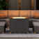 Square Steel Propane Smokeless Fire Pit Table with Lid