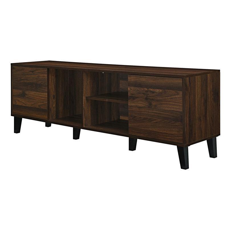Media Console Table With Cabinets
