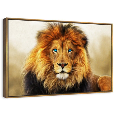 Lion aux yeux bleus