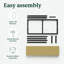 Russel 14'' Contemporary Modern Bed Frame-33089748