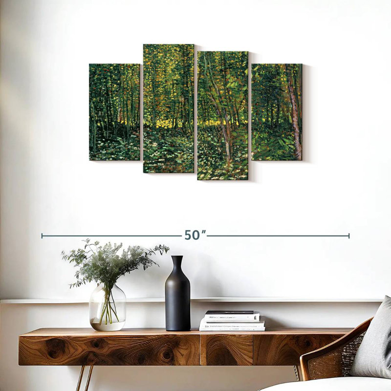 Alvord, arbres et sous-bois, H 22 po x l 36 po