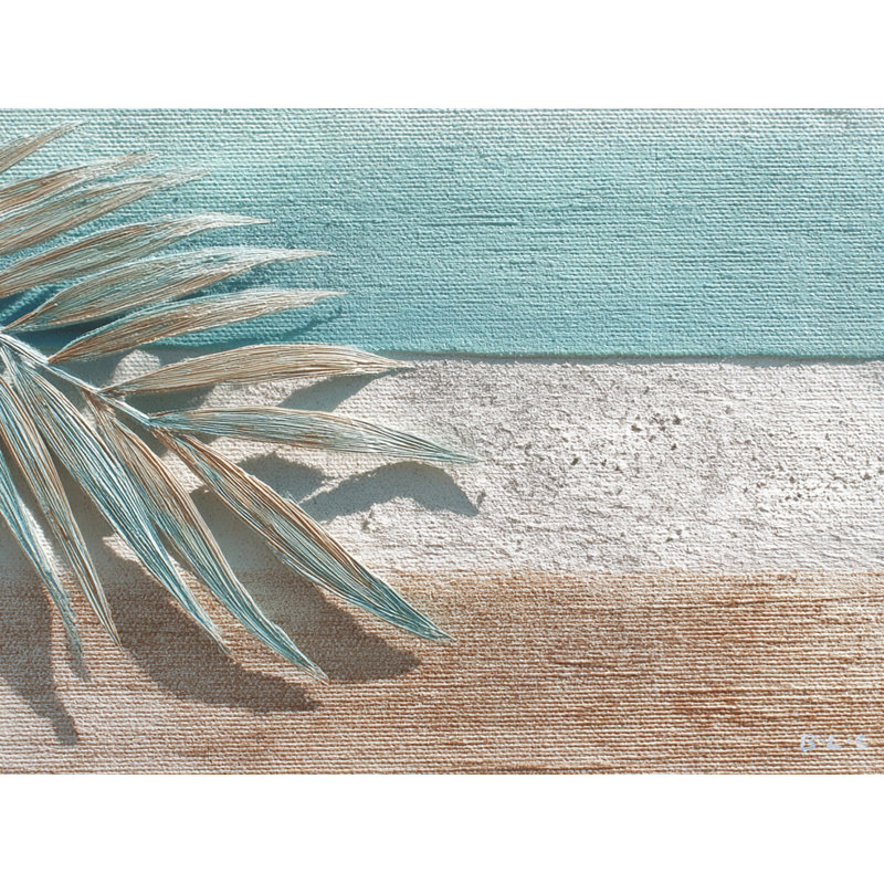 «Palm Shadow Breeze», art mural sur toile tendue