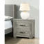 2 Table de chevet en gris rustique, armoire de chambre à coucher, rustique