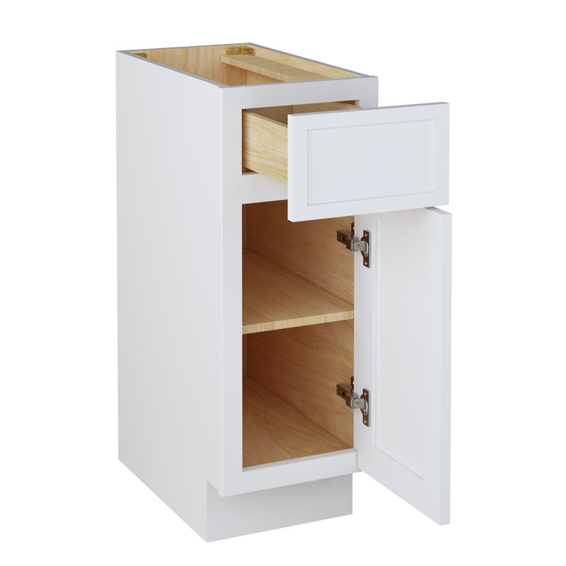 12'' Bathroom Vanity Base Only, White