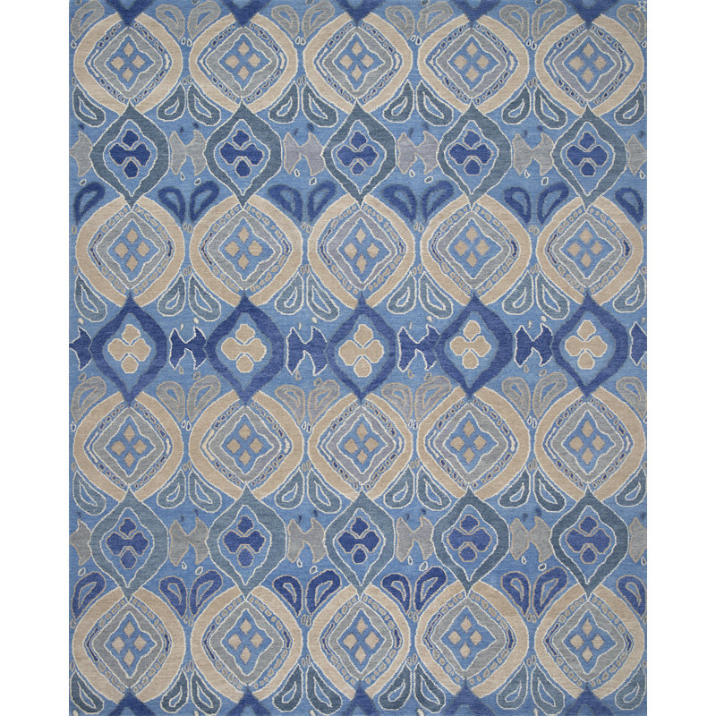 Bali Handmade Wool Geometric Area Rug, Rectangle 3' x 5'