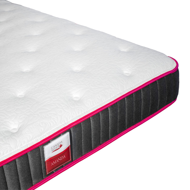 Matelas double / double 8 po à ressorts ensachés mi-ferme, Lit double