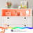 5 Tall Wood Dresser For Bedroom With Led Light And Open Shelves-1098404497