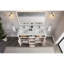 Meuble-lavabo double 60 po en bois massif avec plateau en pierre reconstituée 1 po-508047312