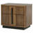 2-drawer Nightstand Bedside Table Ash Brown