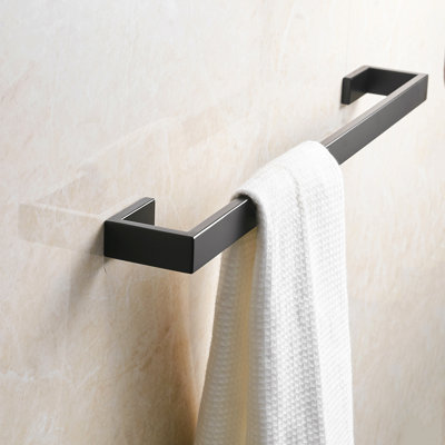 Porte-serviettes de salle de bain, porte-serviettes de salle de bain mural de 24 pouces, organisateur de porte-serviettes à main robuste, barre à serviettes moderne pour la maison