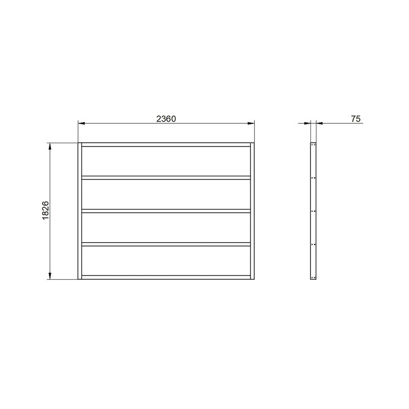 Shed Base Pressure Treated, 7.5cm H x 182.6cm W x 236cm D