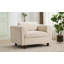 Fauteuil d'appoint moderne et confortable avec canapé simple pour salon, bureau, tissu-413841594