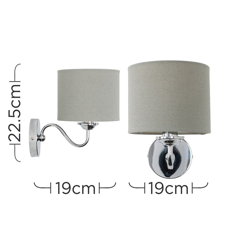 Melancon Armed Sconce, LED Bulb