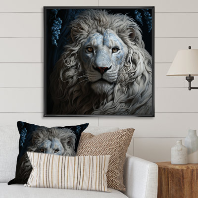 Décoration murale gris lion luminescent