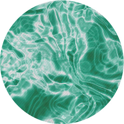 Vert abstrait Tapis décoratif