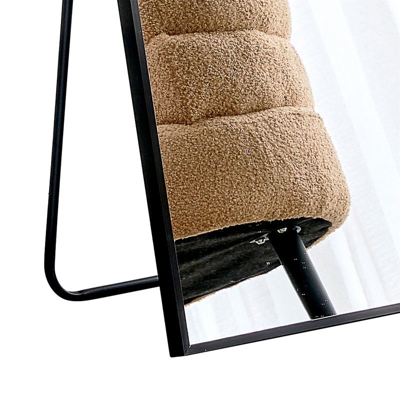 Miroir Adamariz, Noir, noir, noir, noir, 59 po x 15,7 po, Métal métal