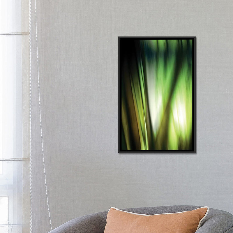 « organic i », impression sur toile, H 26 po x l 18 po x P 1,5 po, Toile avec cadre noir, Pas de tapis