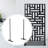 74.8'' H Privacy Screen Bracket (Privacy Screen Panels Not Included)