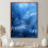 «Blue Palms Ethereal Beauty - Palmiers et palmiers», art mural du salon