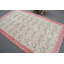 Tapis turcs, tapis rouge Oushak, grands tapis 5,2 x 8,5 pi, tapis géométriques, tapis en laine, tapis rétro