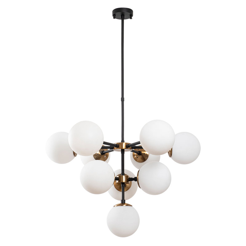 Madiun 10 - Light Unique/Statement Chandelier, Black