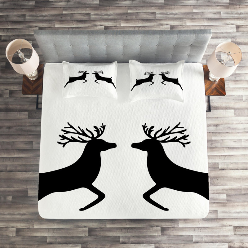 Rustic Polyester Coverlet, Queen Bedspread + 2 Shams