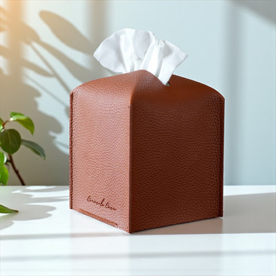 Modern PU Leather Tissue Box Cover
