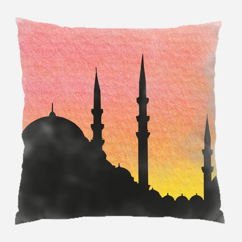 Coussin hagia sophia Rhian, Microsuède, Intérieur