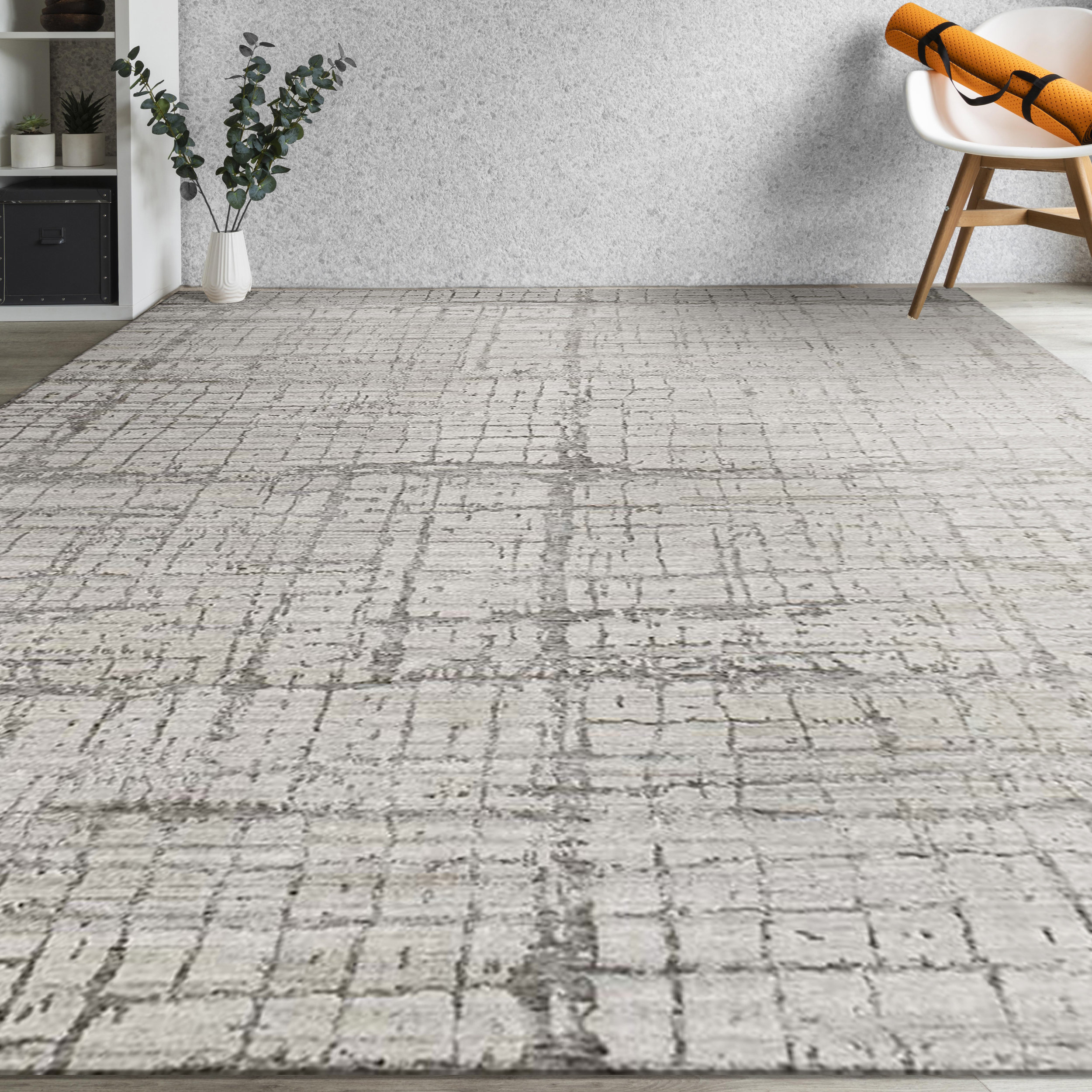 Bokara Rug Co., Inc. Hand-Knotted High-Quality Natural and Silver Area ...