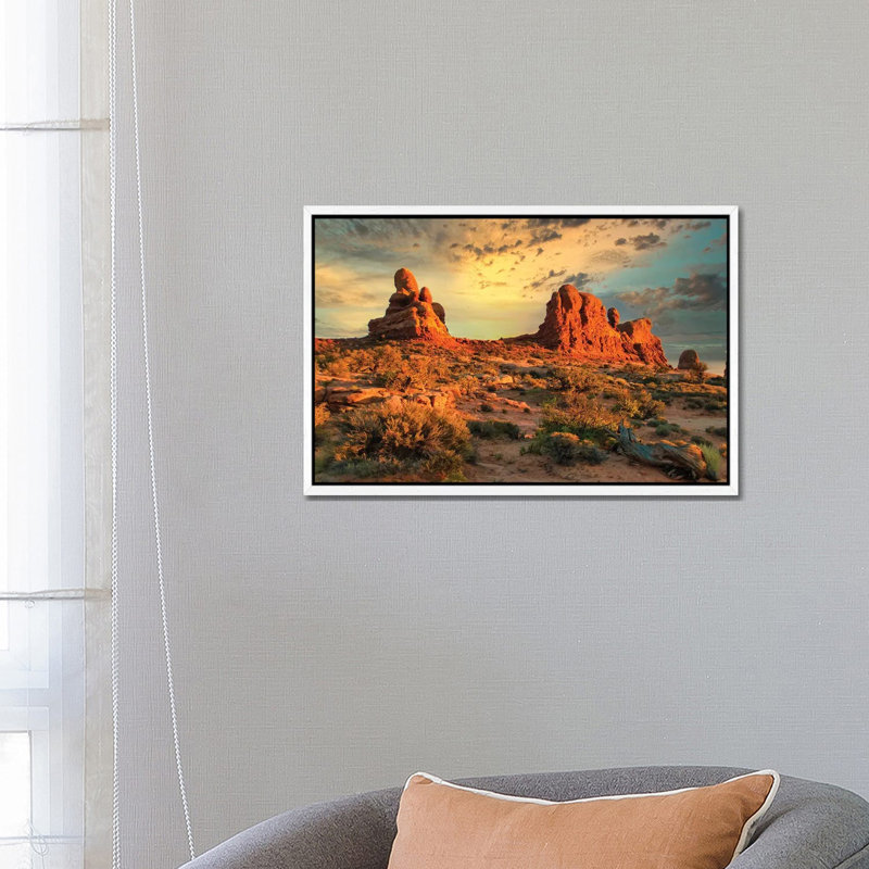 Another Day by Mark Paulda - Print on Canvas, 45.72cm H x 66.04cm W x 3.81cm D, White Floater Framed
