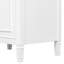 Meuble-lavabo 24 po avec lavabo, meuble-lavabo avec un tiroir rabattable et deux tiroirs, tablette réglable, bois massif et panneau de fibres à densité moyenne, blanc