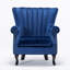 Cadsden Velvet Wingback Chair-38292146