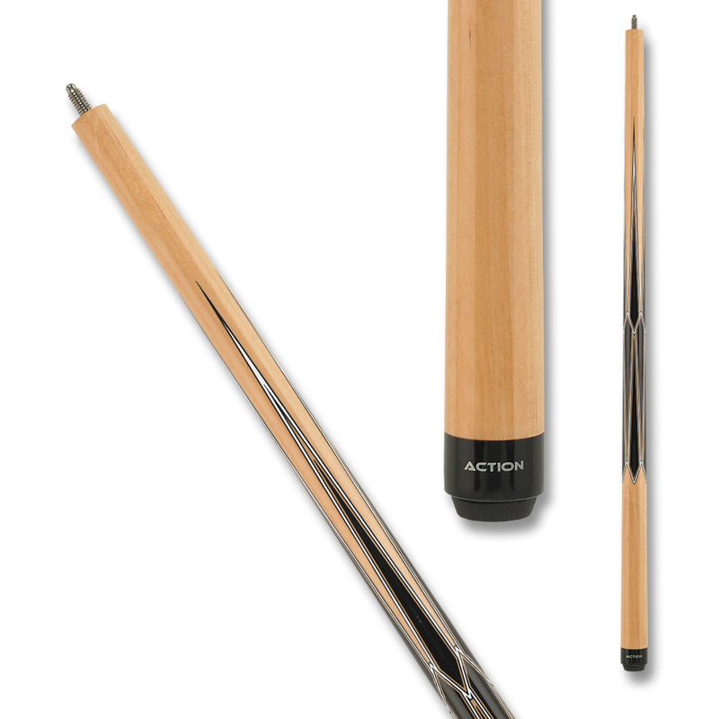 Natural Maple and Black 21 oz Wood Pool Cue