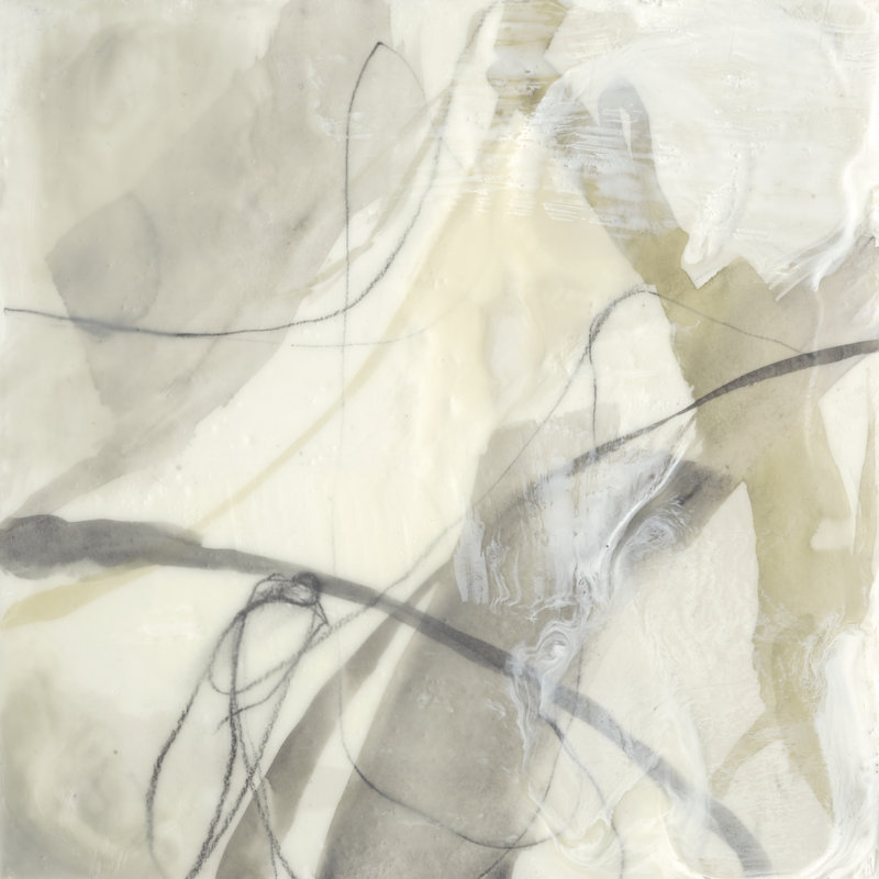 Flowing Neutrals III by Jennifer Goldberger - Wrapped Canvas Painting, 76cm H x 76cm W