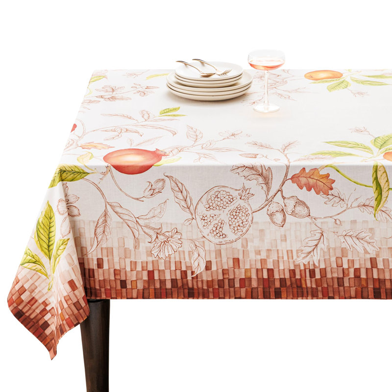 Maison d'Hermine  Megeve 100% Cotton Tablecloth - 54" x 54", 60" x 60", Vintage harvest
