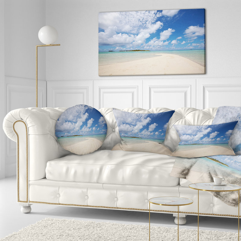 Coussin Seascape, 16 po x 16 po, Carré