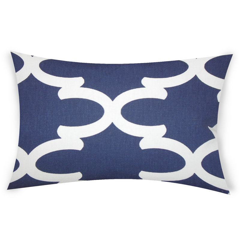  Housse et insert rectangulaires en coton, Bleu, 12 po x 18 po