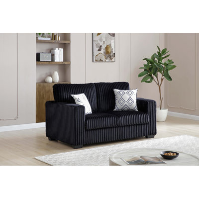 Teddy G00183A-L Loveseat BLACK