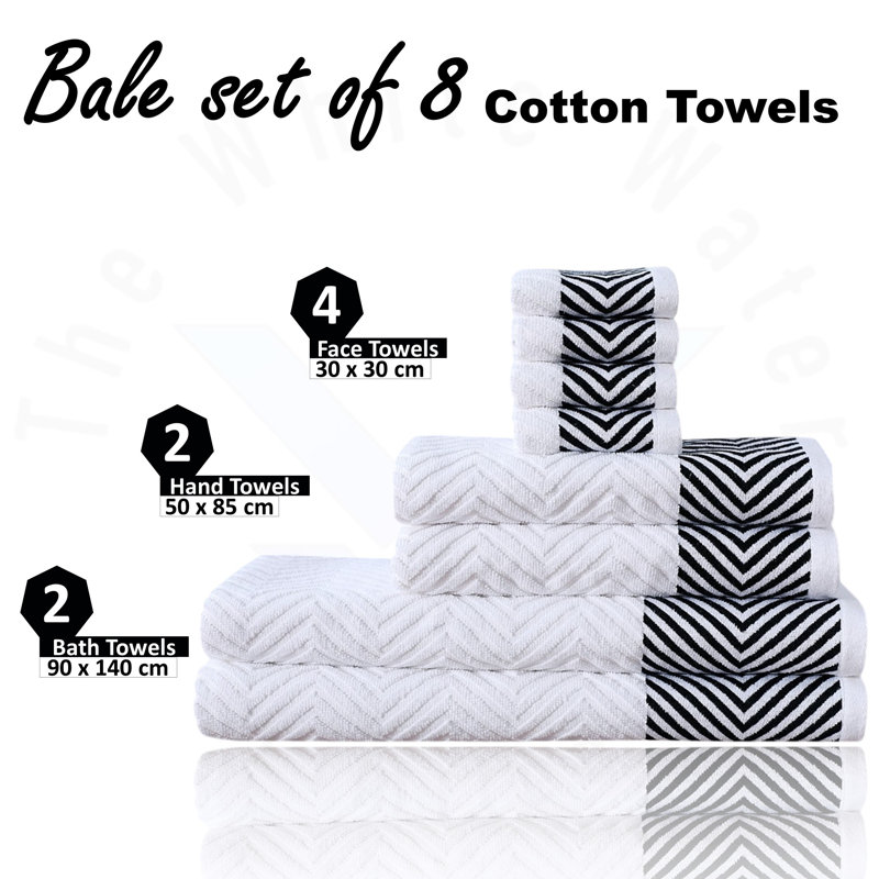 100% Cotton Mulit-Size Set, White