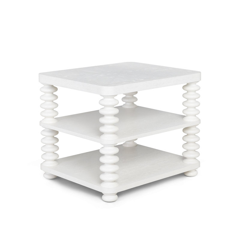 Oak Bluffs End Table, Whitewash