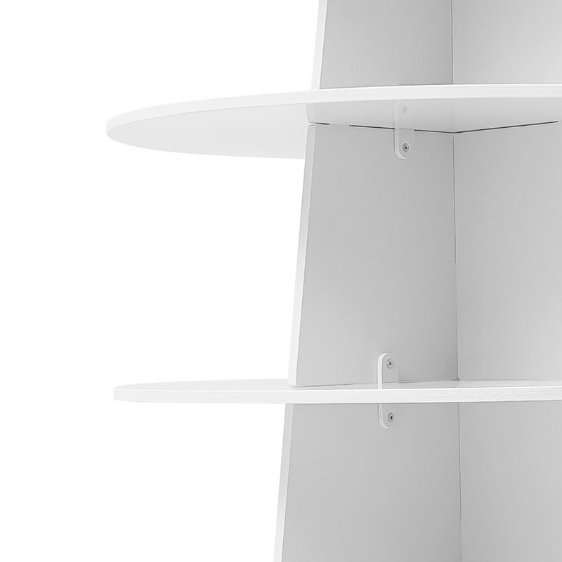 Range-chaussures pivotant 360 °, Blanc