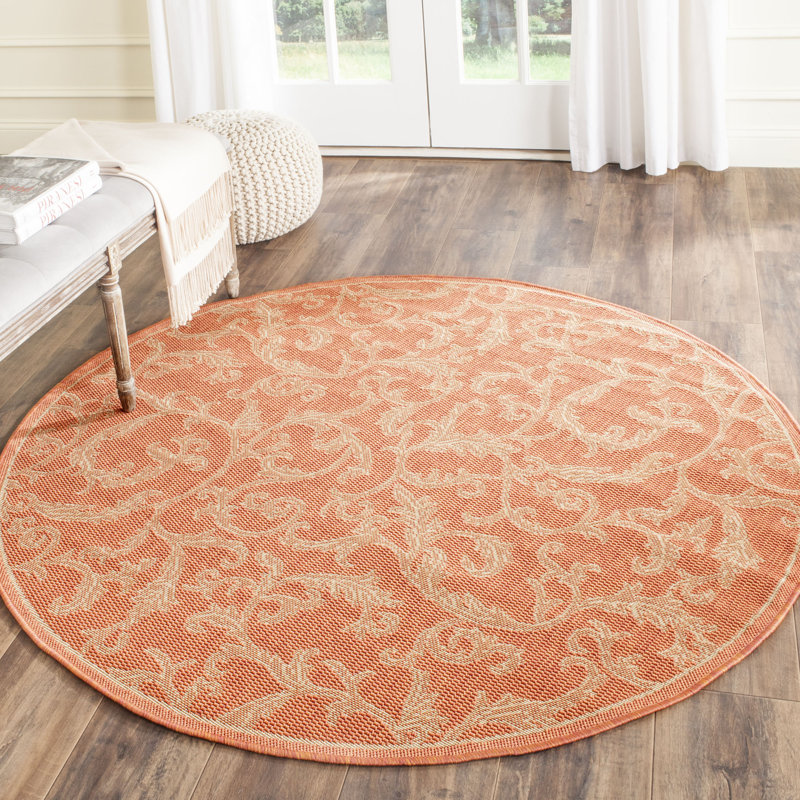 Tapis d'intérieur / extérieur Darri, Rond 6 pi 7 po
