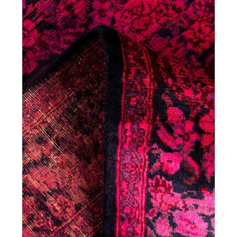 Overdyed One-of-a-Kind 3' 1" X 5' 4" Hand Knotted Area Rug