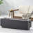 40" Outdoor Fire Pit, Rectangular Iron, 50,000 , Dark Grey, Stunning, No Assembly Hip,